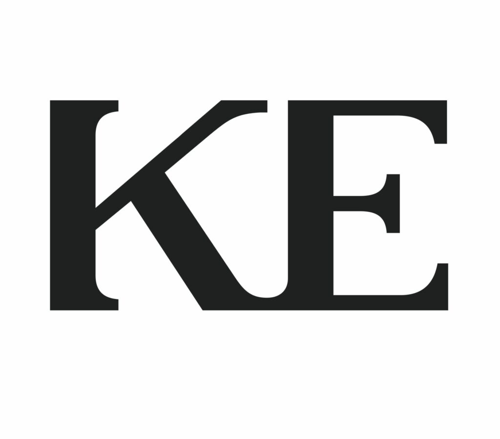 KE logo in black